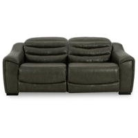 Cortland Genuine Leather Reclining Sofa and Loveseat