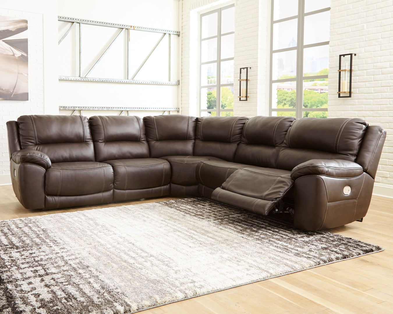 Dunleith Power Reclining Sectional with Console