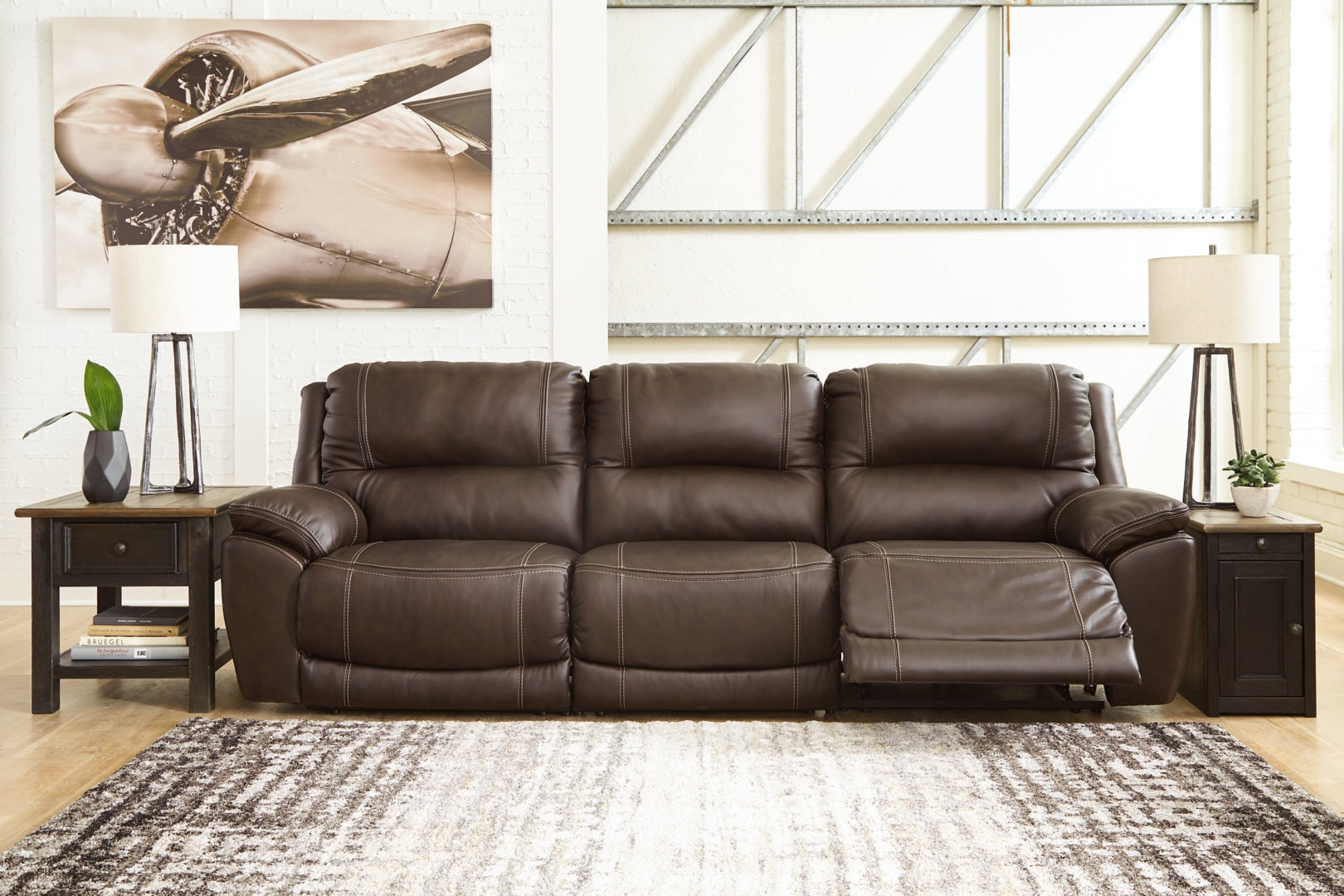 Dunleith Power Reclining Sectional with Console