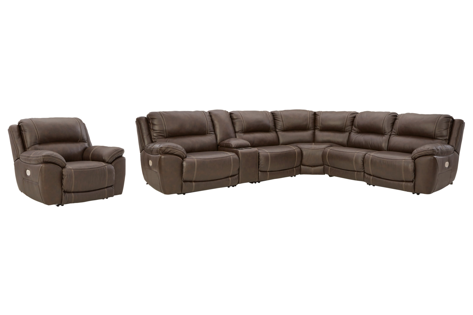 Dunleith Power Reclining Sectional with Console