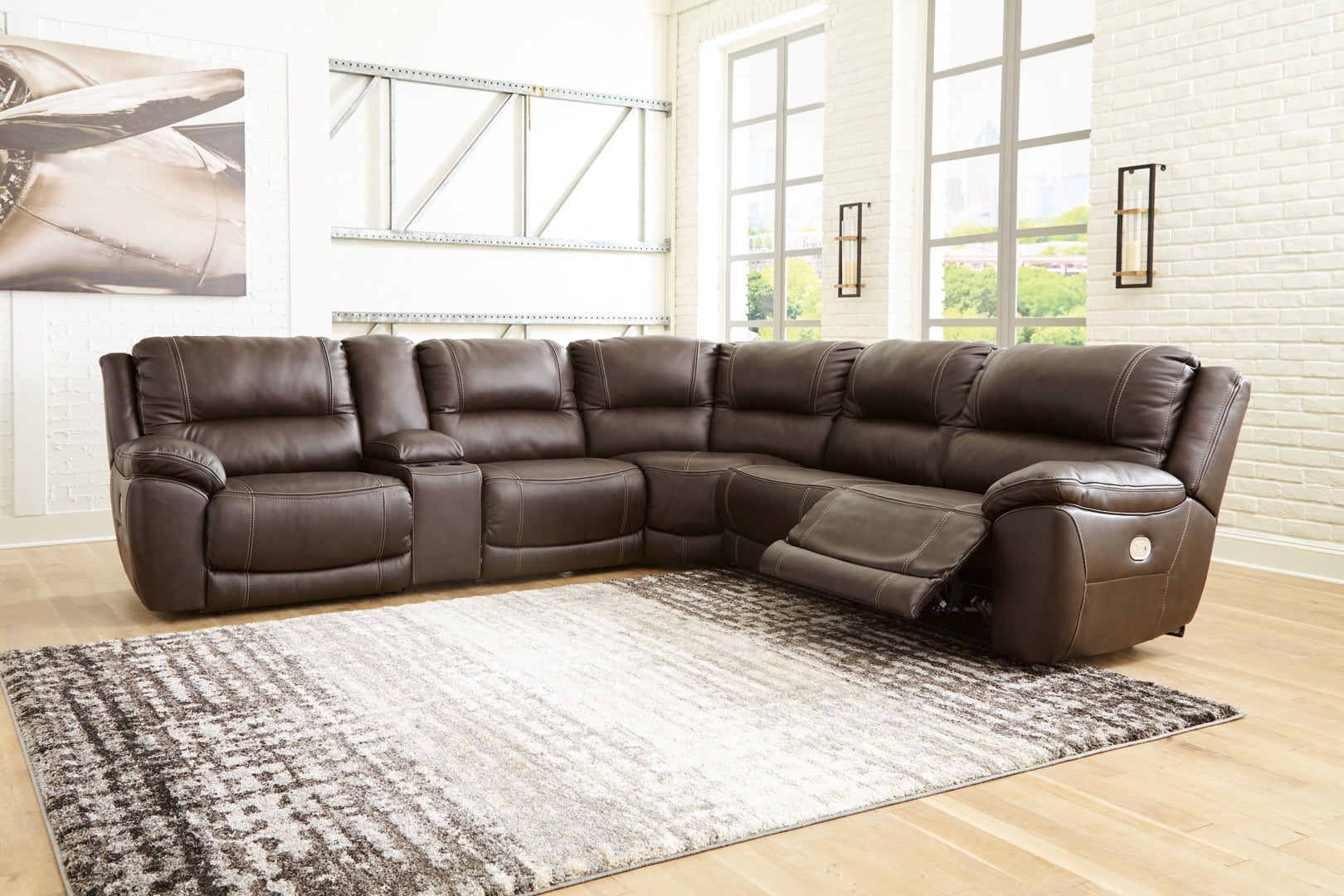 Dunleith Power Reclining Sectional with Console