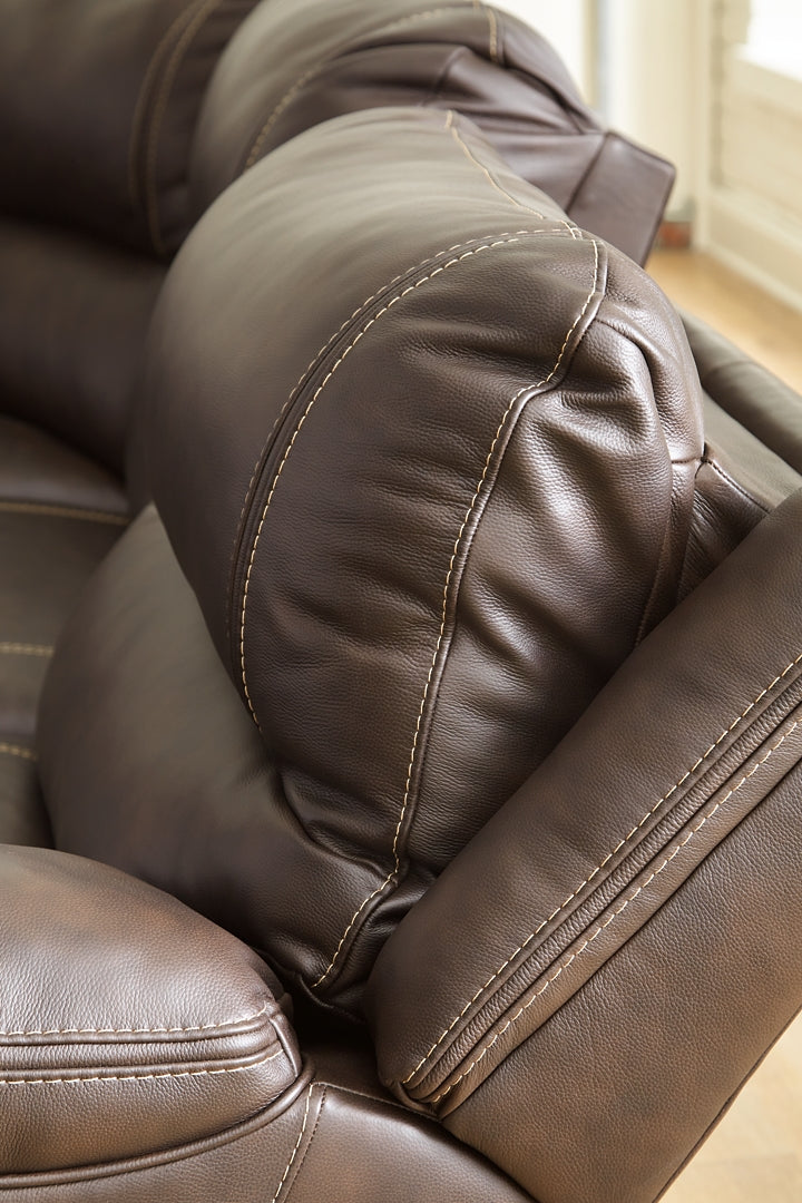 Dunleith Power Reclining Sectional with Console