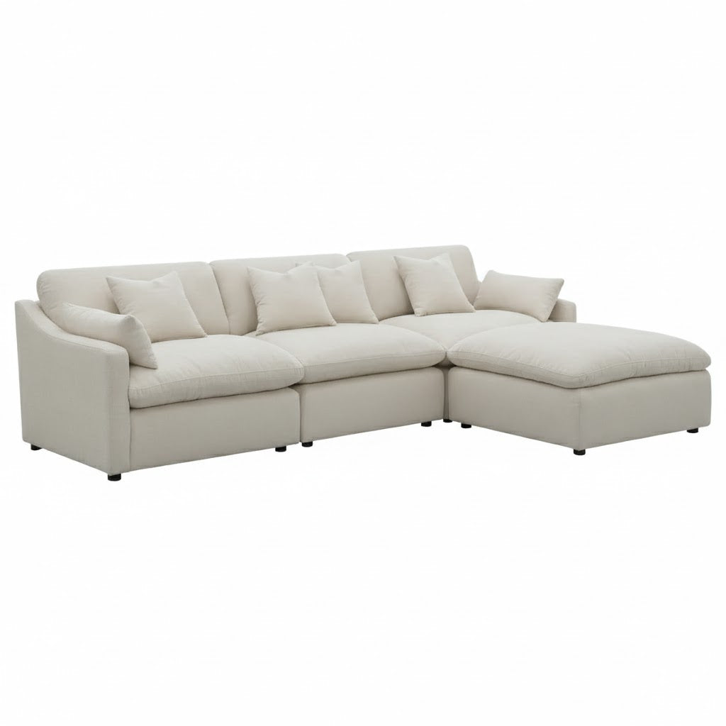 Velari Slope Arm Collection - Ivory/Charcoal