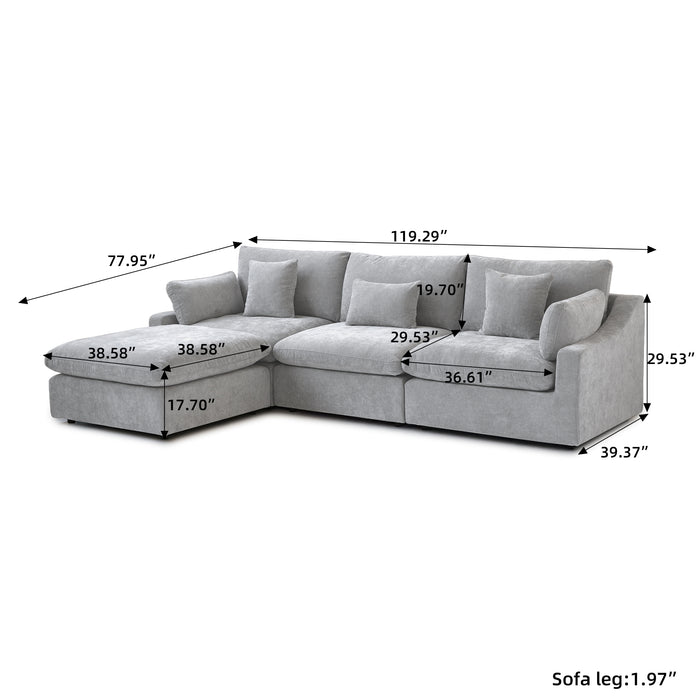 Nova Slope Arm Cloud Collection - Platnium