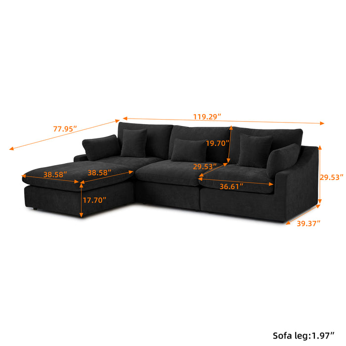 Nova Slope Arm Cloud Collection - Onyx