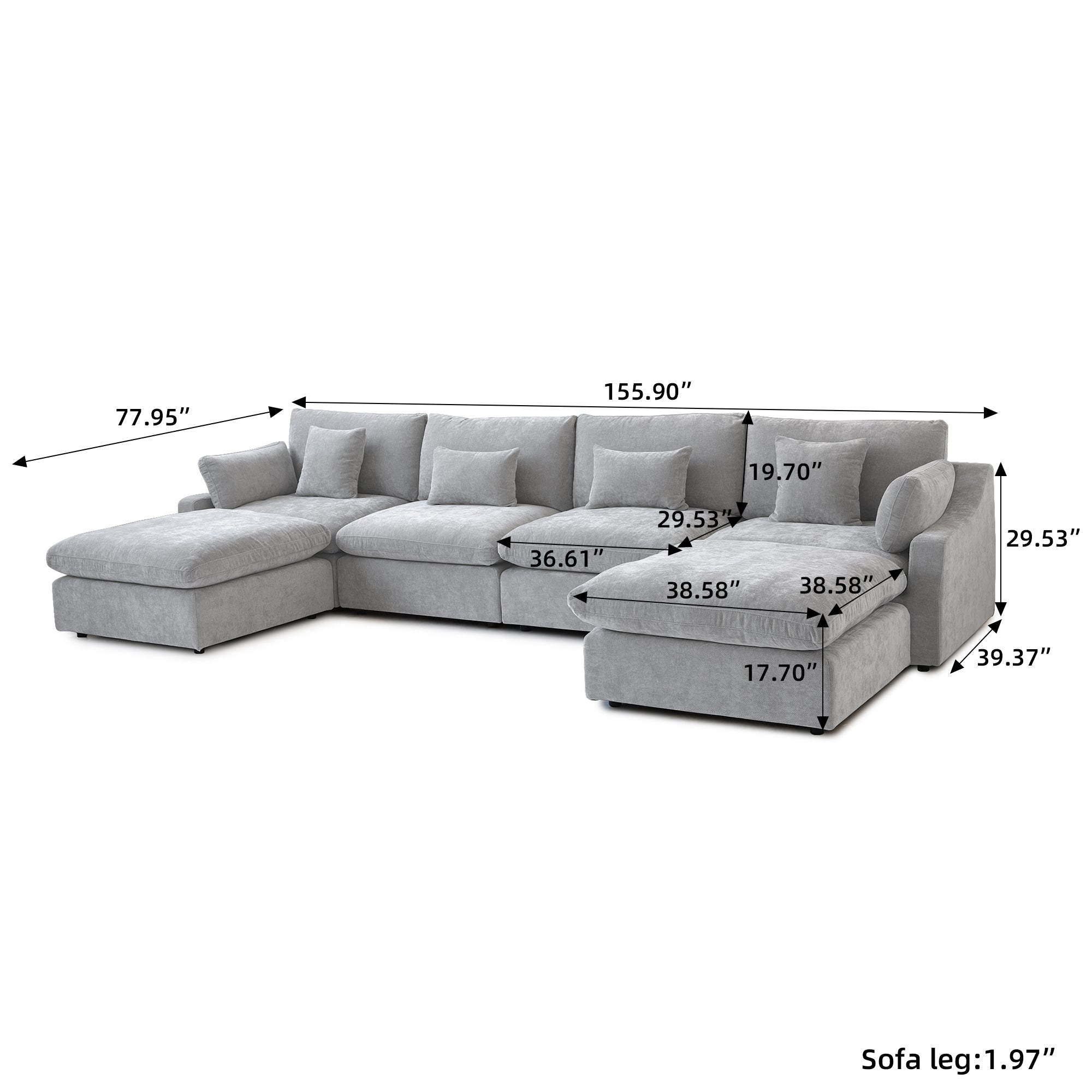 Nova Slope Arm Cloud Collection - Platnium