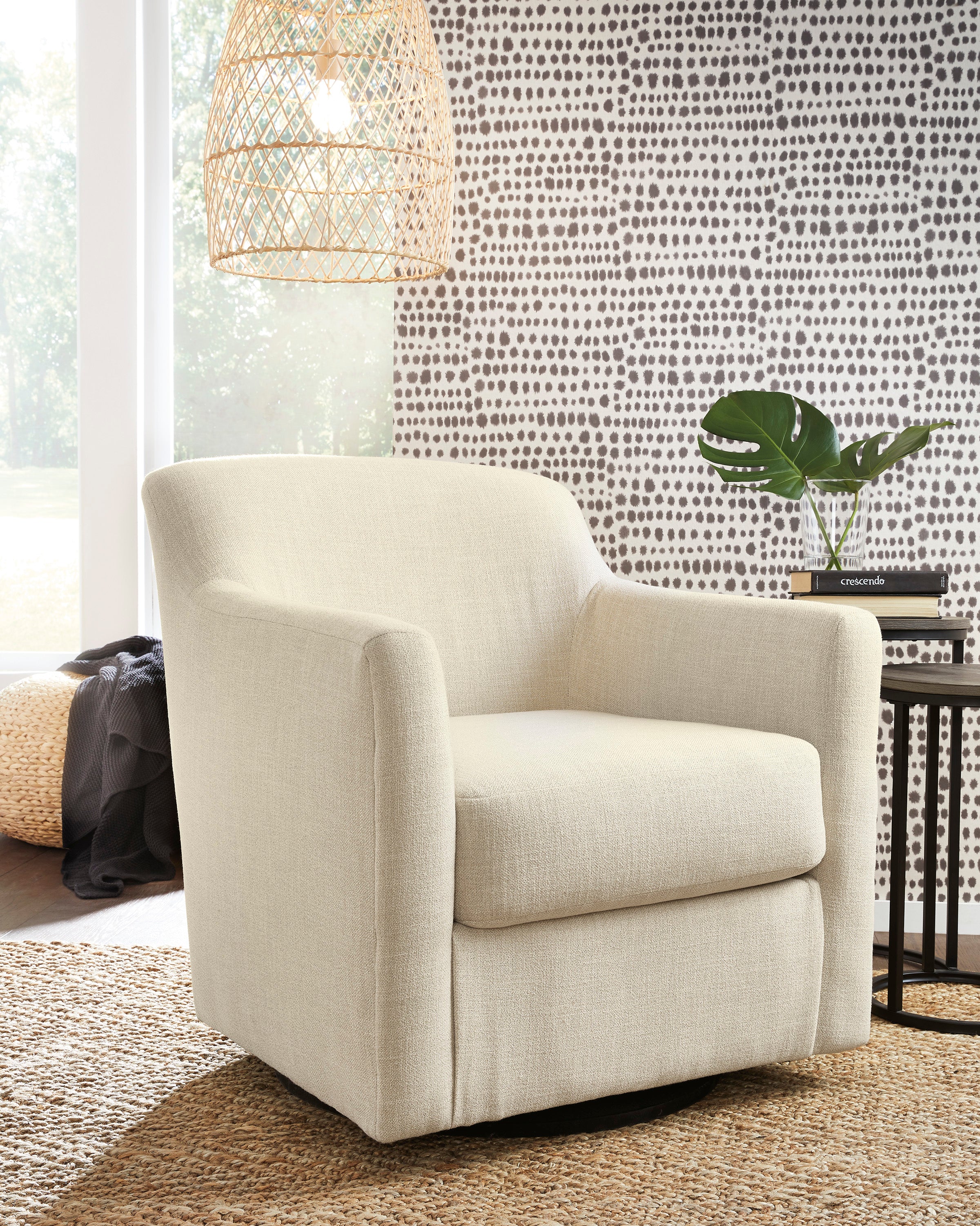 Bradney Swivel Accent Chair (Fabric)