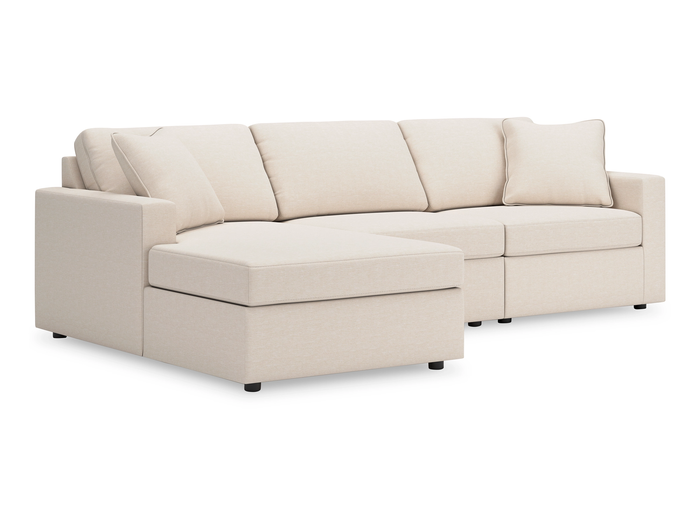 Nuvella 3 Piece Sectional (Customizable)