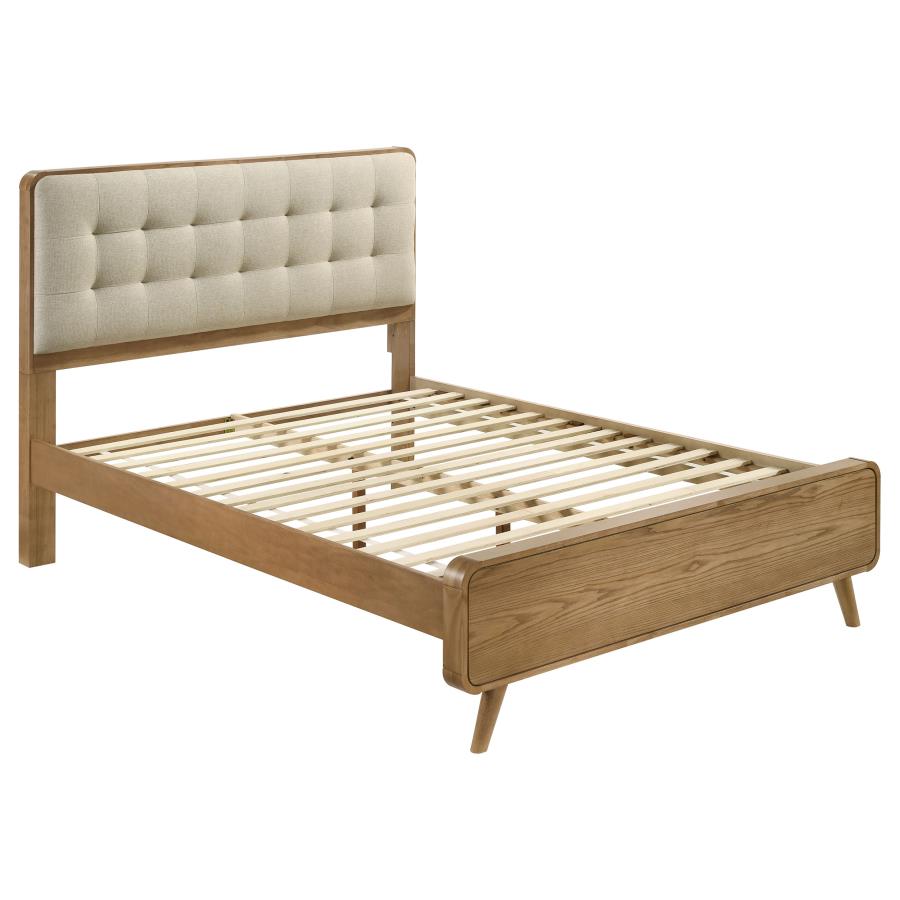 Robyn Wood Platform Bed Light Ash
