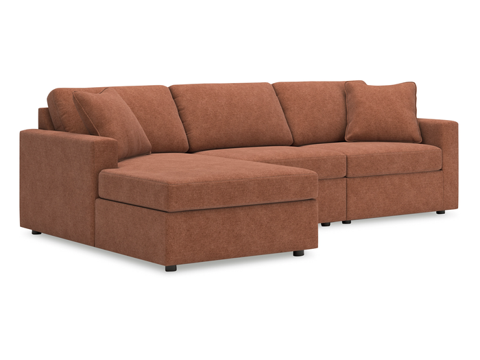 Nuvella 3 Piece Sectional (Customizable)