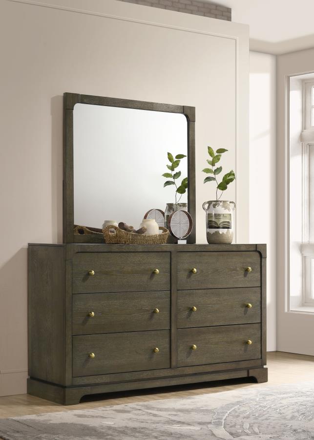 Gran Park 6-Drawer Dresser Cabinet Dark Cocoa