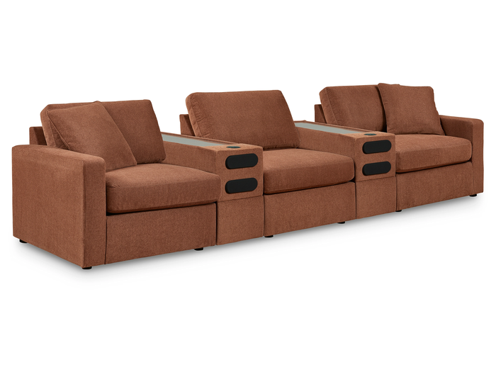 Nuvella 3 Piece Sectional (Customizable)