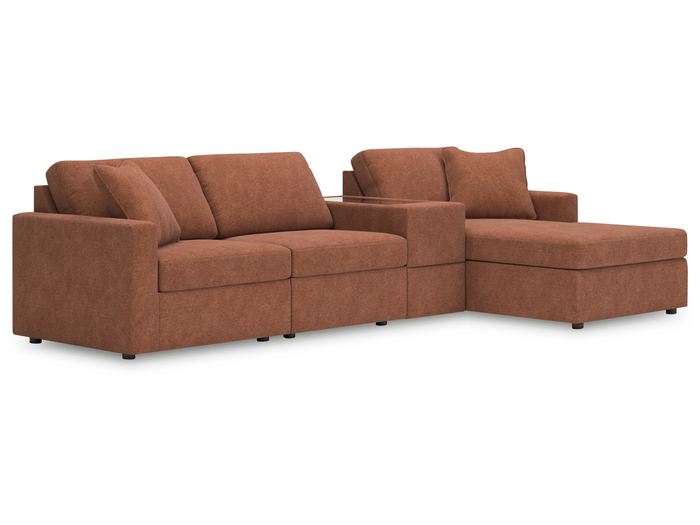Nuvella 3 Piece Sectional (Customizable)