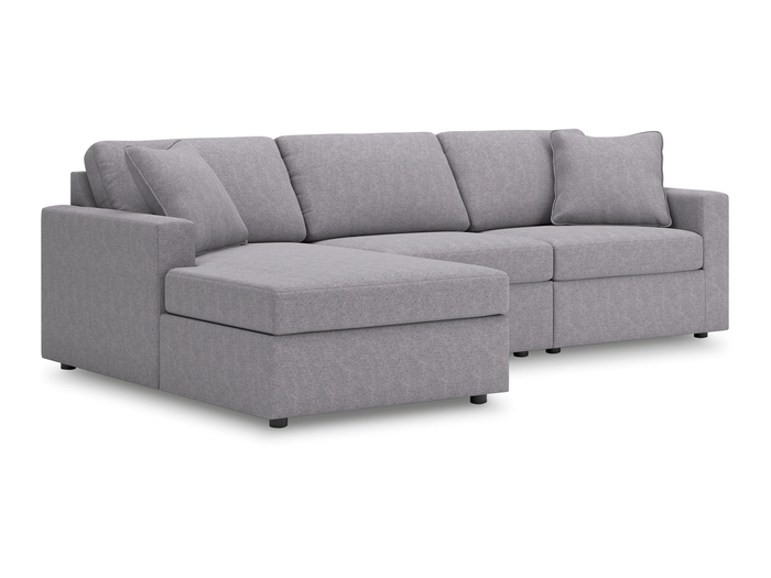 Nuvella 3 Piece Sectional (Customizable)
