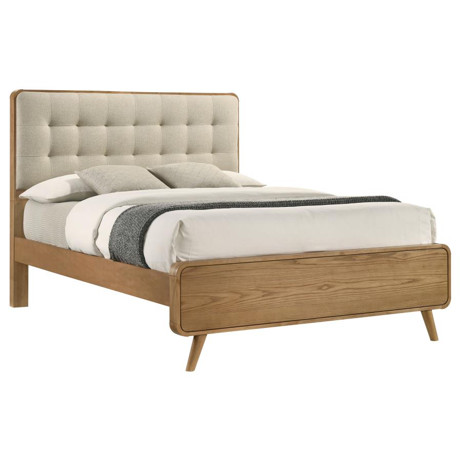 Robyn Wood Platform Bed Light Ash