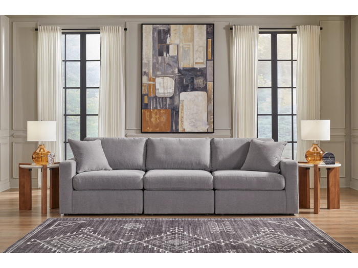 Nuvella 3 Piece Sectional (Customizable)