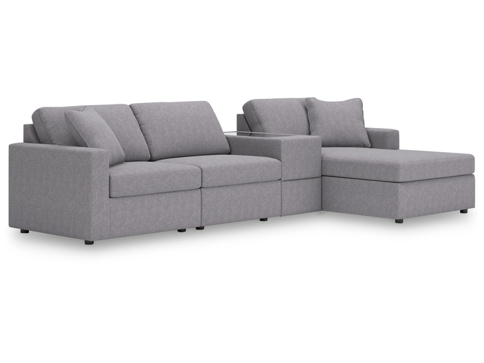 Nuvella 3 Piece Sectional (Customizable)