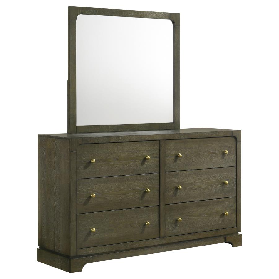 Gran Park 6-Drawer Dresser Cabinet Dark Cocoa