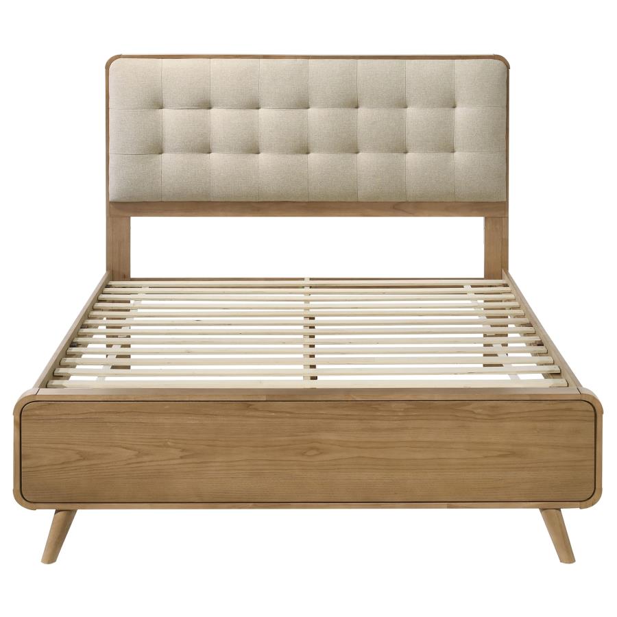 Robyn Wood Platform Bed Light Ash