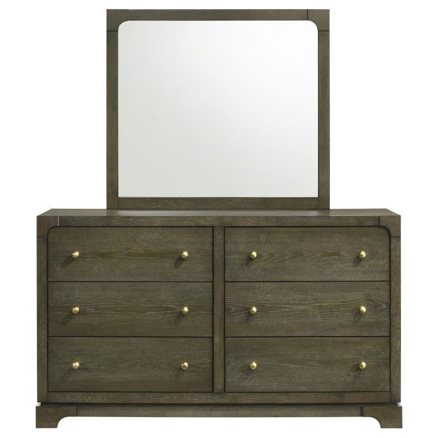 Gran Park 6-Drawer Dresser Cabinet Dark Cocoa