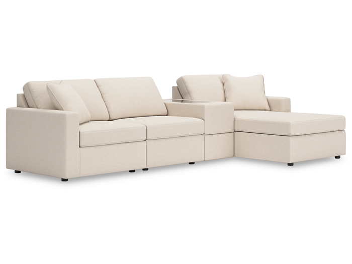 Nuvella 3 Piece Sectional (Customizable)