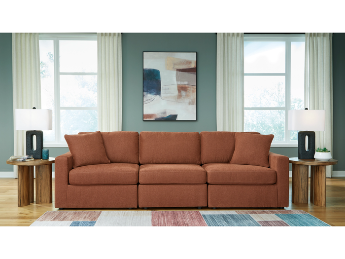 Nuvella 3 Piece Sectional (Customizable)
