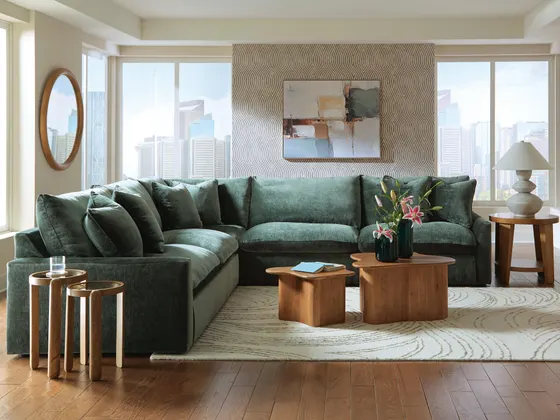 ￼Carriage View 3-Piece Sectional
