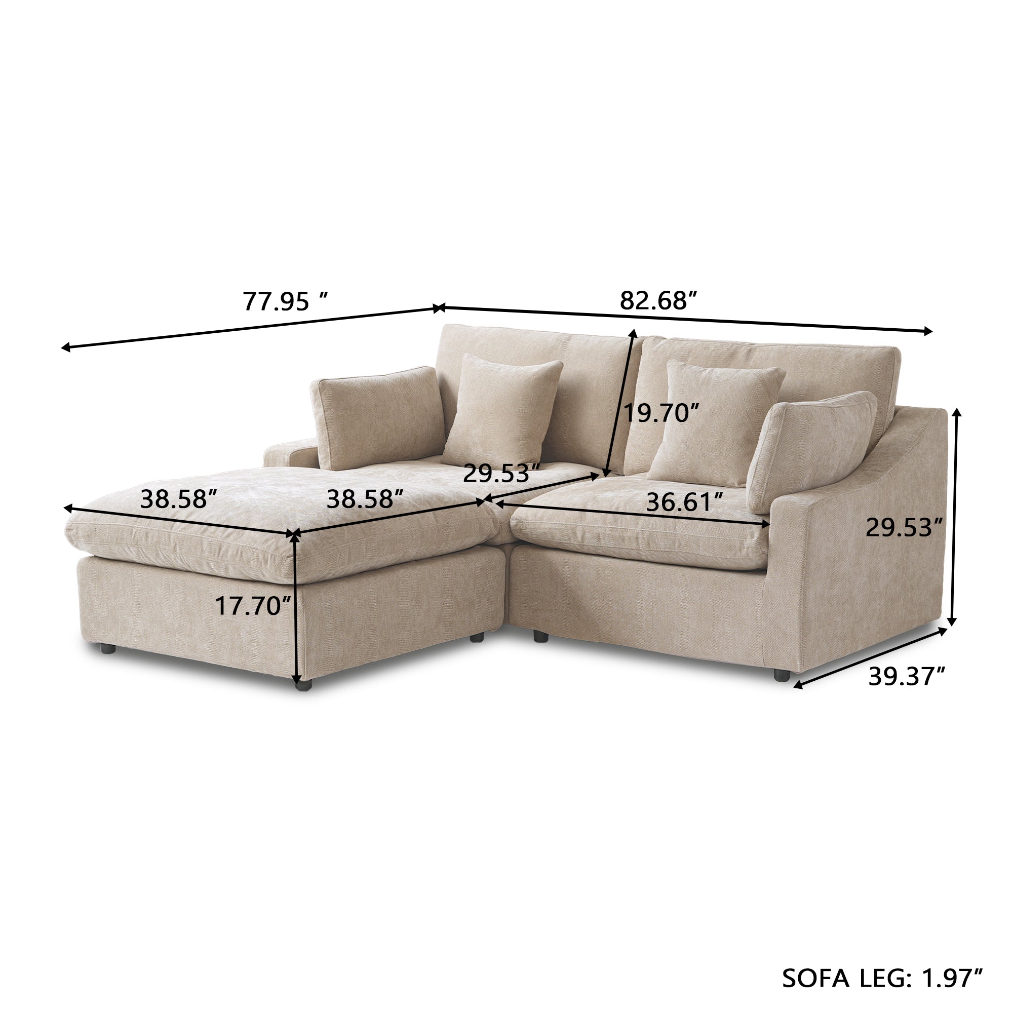 Nova Slope Arm Cloud Collection - Sand