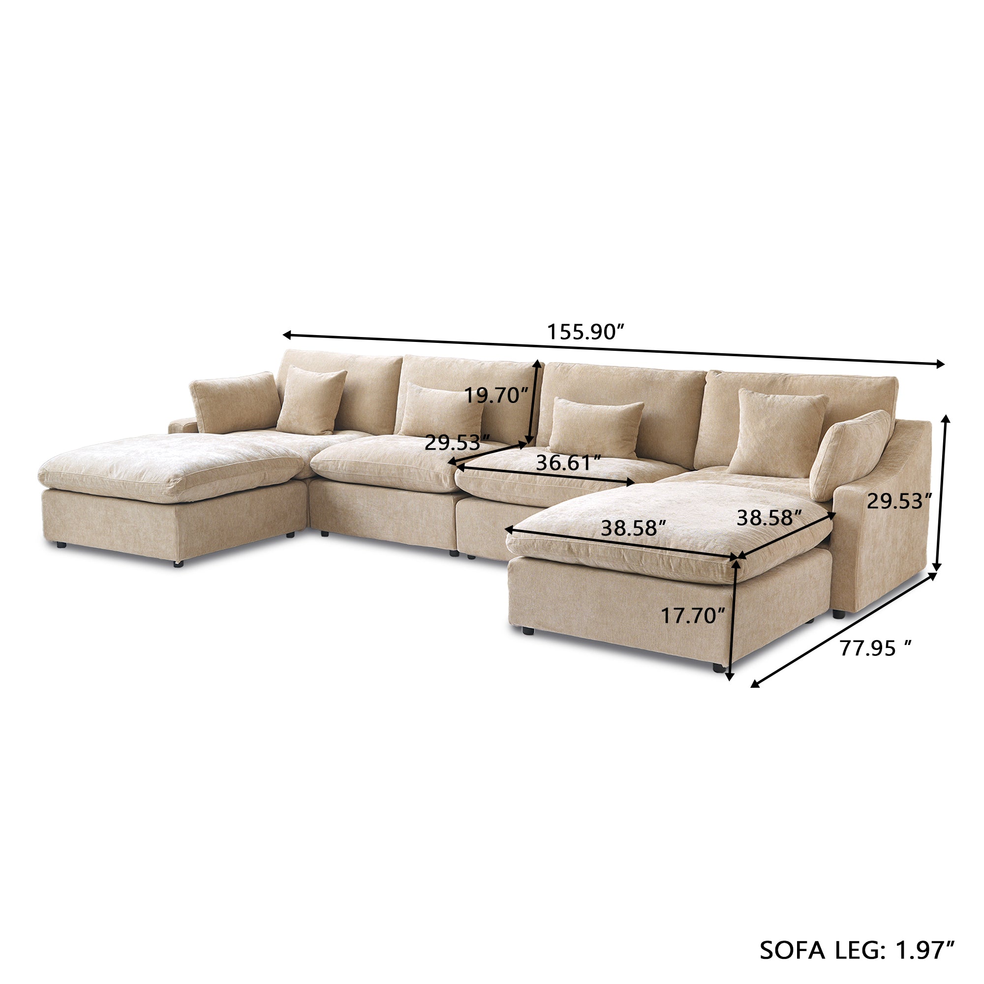 Nova Slope Arm Cloud Collection - Sand