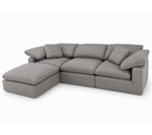 Luxe Dream Performance Bouclé Square Arm Cloud - Slate Grey